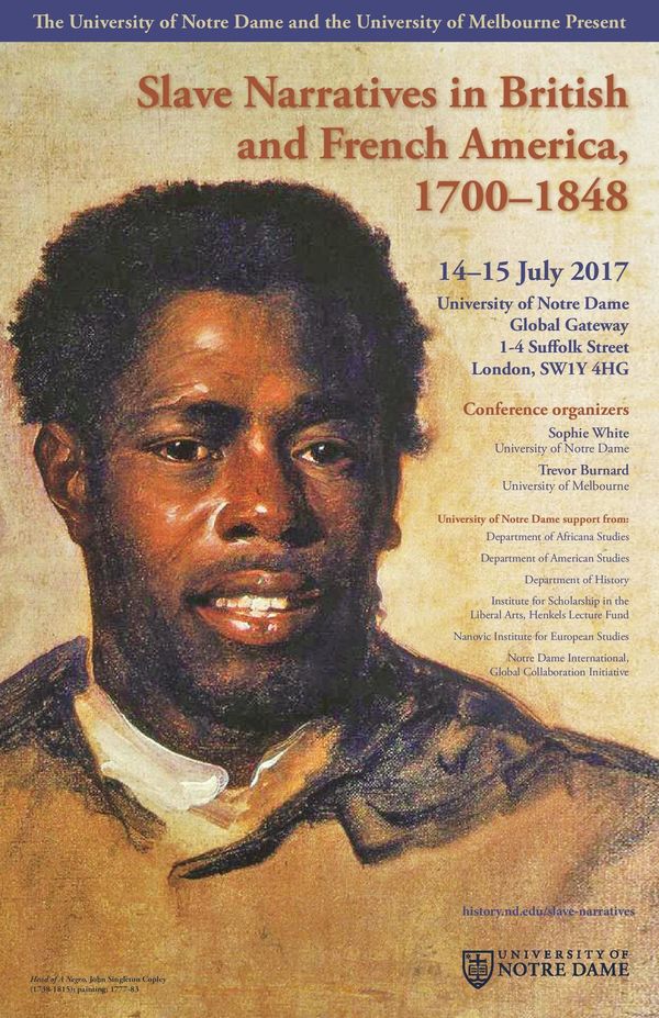 Slave Narratives Conference Poster
